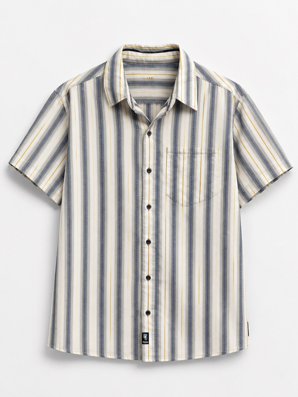 KÜHL Men’s Striped Short Sleeve Button-Down Shirt Size M